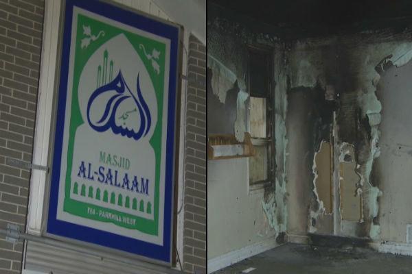 آتش زدن یک مسجد در کانادا آتش زدن یک مسجد در کانادا