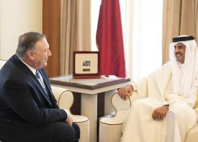 ملاقات وزیر خارجه آمریکا با امیر قطر