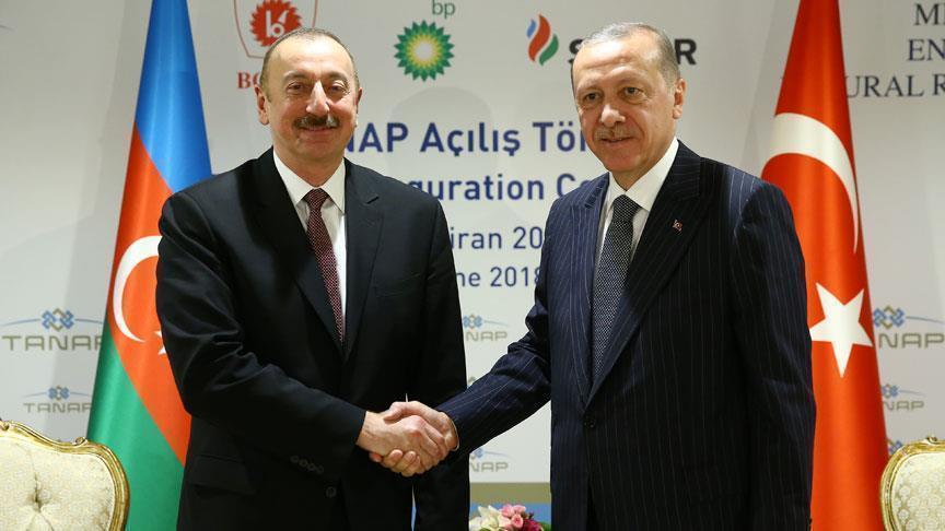 ملاقات روسای جمهور آذربایجان و ترکیه در باکو