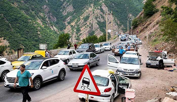 محور چالوس تا اطلاع ثانوی مسدود است، ترافیک سنگین در آزادراه قزوین-کرج-تهران