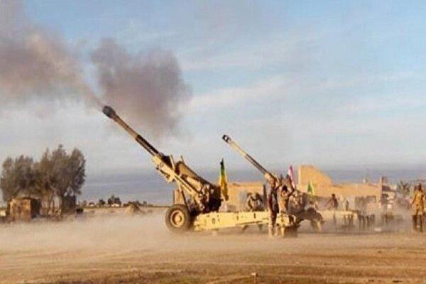 ارتش عراق مواضع تکفیری ها را هدف حملات توپخانه ای قرار داد ارتش عراق مواضع تکفیری ها را هدف حملات توپخانه ای قرار داد