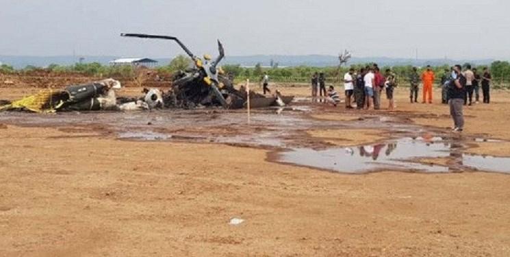 سقوط بالگرد ام آی-17 ارتش اندونزی 4 کشته برجای گذاشت