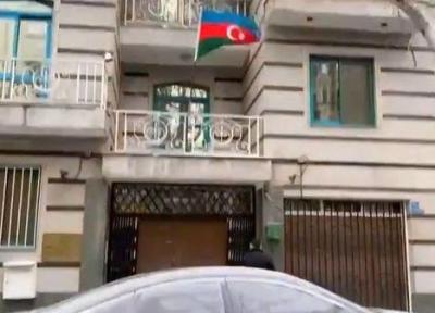 تصاویر حمله مسلحانه به سفارت باکو در تهران