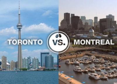 مقایسه کیفیت زندگی در تورنتو و مونترال